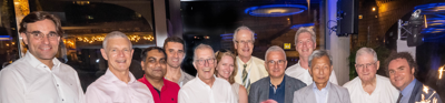 Group at a gala dinner at the International Geographical Union's Centennial Congress in Paris in July 2022