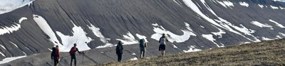 2023 Geographical Fieldwork Grant recipients from Newcastle University researching anthropogenic and climatic impacts in Longyearbyen and Longyearbreen, Svalbard